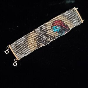 Nightmare before Christmas beaded loom bracelet